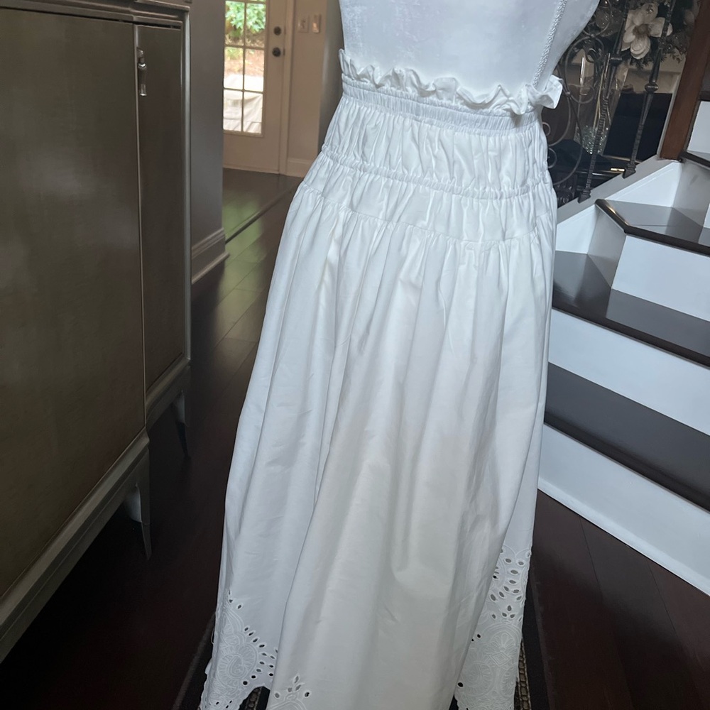 NWOT Moon River White Maxi Skirt